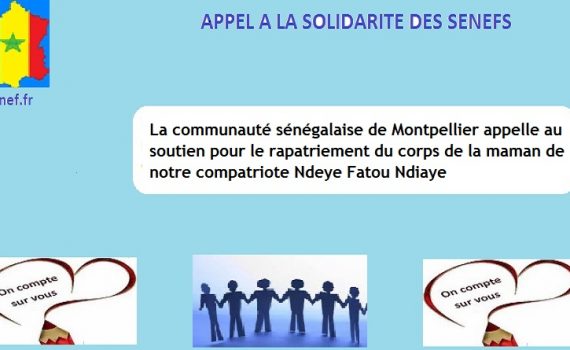 Montpellier : Appel aux dons pour le rapatriement du corps de la maman de notre compatriote Ndeye Fatou Ndiaye