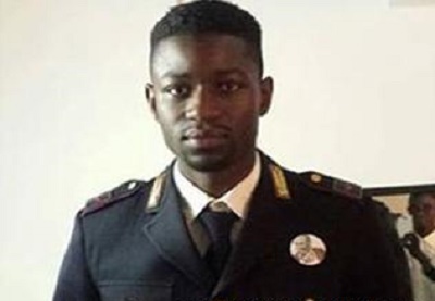 Le Sénégalais El Hadji Guèye policier en Italie