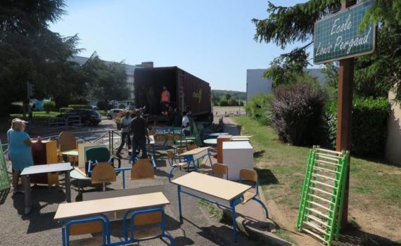 Aubergenville : 5,5 t de matériel scolaire prennent la route pour Ndioum Sénégal