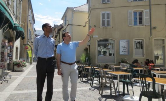 Alioune NDOYE, maire de Dakar Plateau, en visite à Lons-le-Saunier