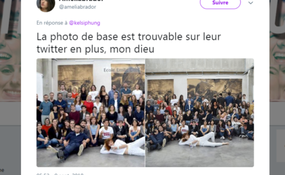 Des étudiants noirs ajoutés sur la photo de l’école Emile-Cohl, une école de dessin à Lyon pour faire sa promotion aux Etats-Unis