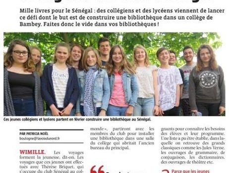 Des livres pour le Sénégal