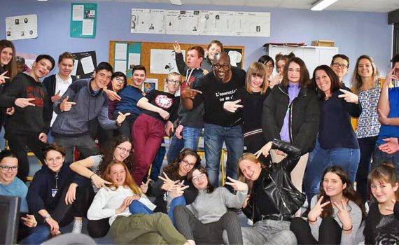 Landivisiau (Bretagne) :  Le lycée du Léon accueille Souleymane Diamanka