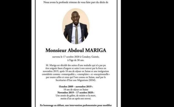 Moussa Baldé, un migrant guinéen en instance d’expulsion en Italie se suicide